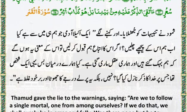 Surah Al-Qamar – Ayah 23-25