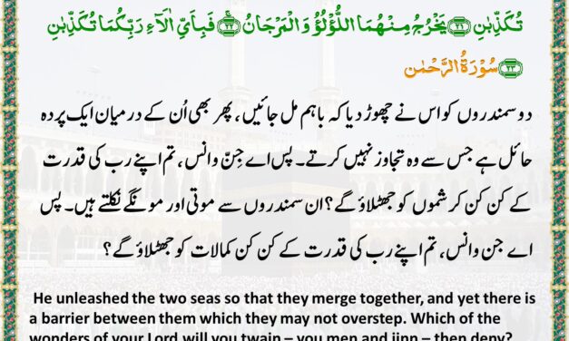 Surah Ar-Rahman – Ayah 19-23