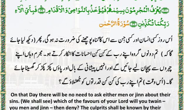 Surah Ar-Rahman – Ayah 39-42