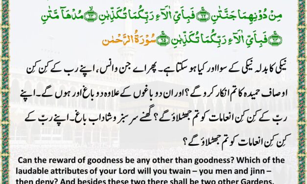 Surah Ar-Rahman – Ayah 60-65