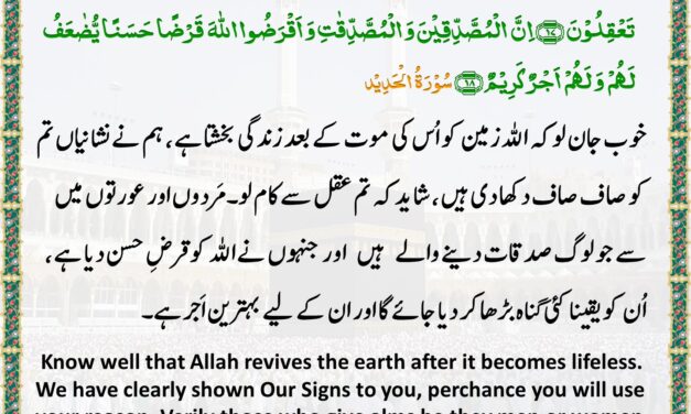 Surah Al-Hadid – Ayah 17-18