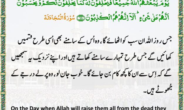 Surah Al-Mujadila – Ayah 18