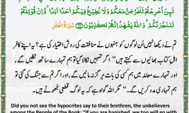 Surah Al-Hashr – Ayah 11