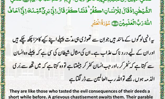 Surah Al-Hashr – Ayah 15-16