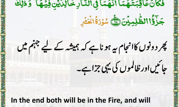 Surah Al-Hashr – Ayah 17