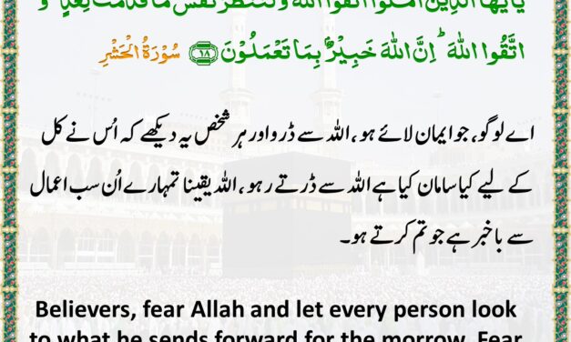 Surah Al-Hashr – Ayah 18