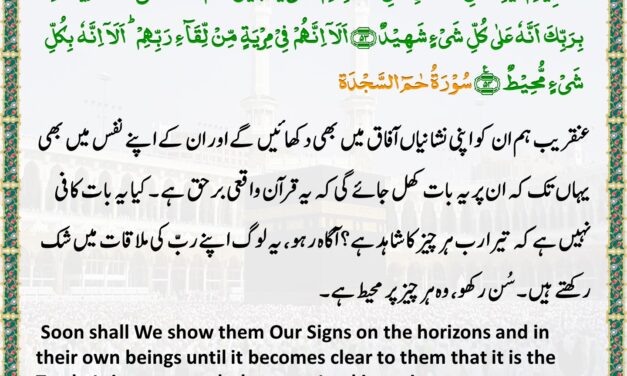 Surah Ha Meem Sajda – Ayah 53-54