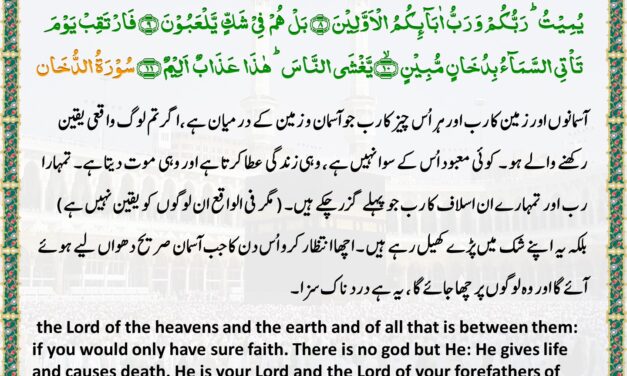 Surah Ad-Dukhan – Ayah 7-11