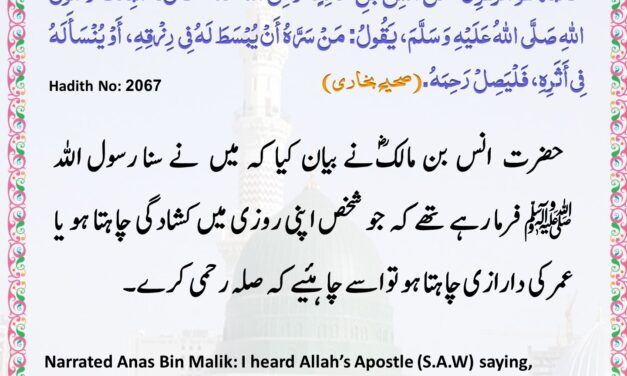 Sahih Bukhari – 2067