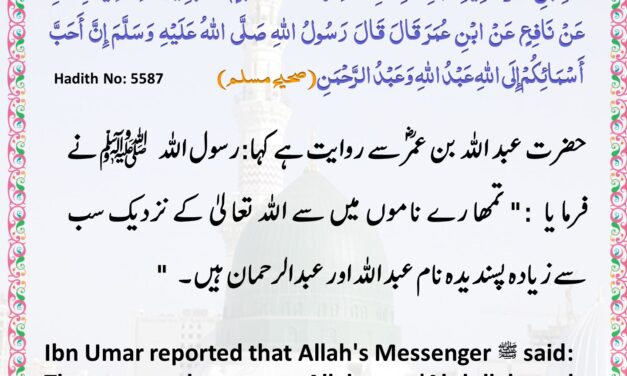 Sahih Muslim – 5587