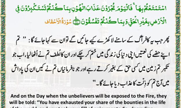 Surah Al-Ahqaf – Ayah – 20