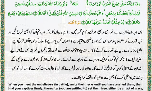 Surah Muhammad – Ayah 4-6