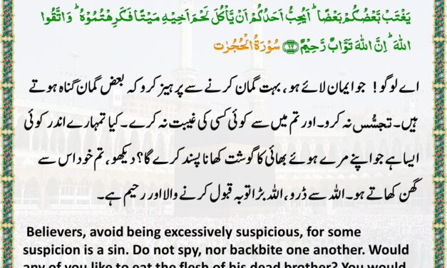 Surah Al-Hujurat – Ayah 12