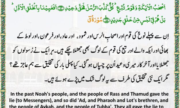 Surah Qaf– Ayah 12-15