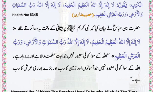 Sahih Bukhari – 6345