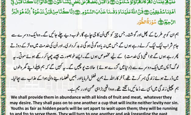 Surah At-Tur – Ayah 22-28
