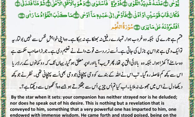 Surah An-Najm – Ayah 1-12