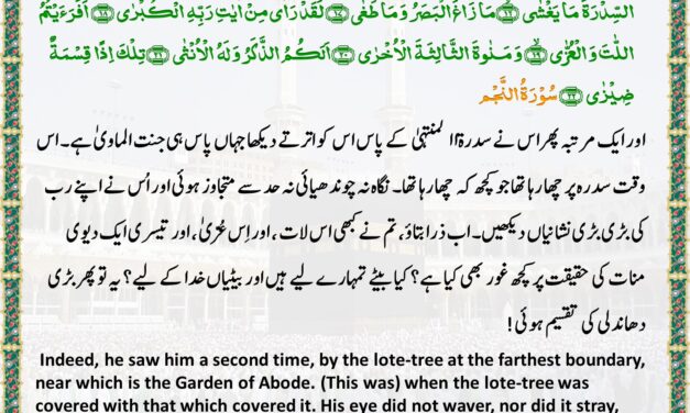 Surah An-Najm – Ayah 13-22