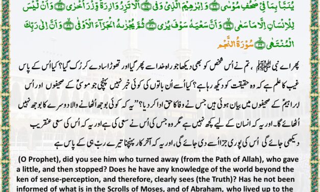 Surah An-Najm – Ayah 33-42