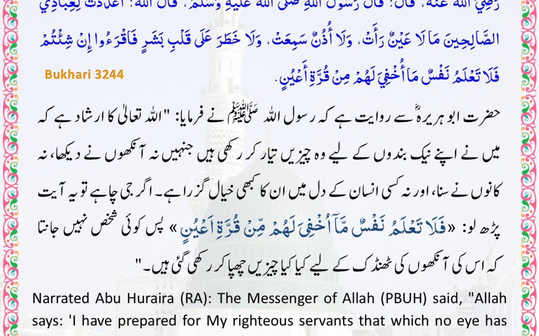 Sahih Bukhari – 3244