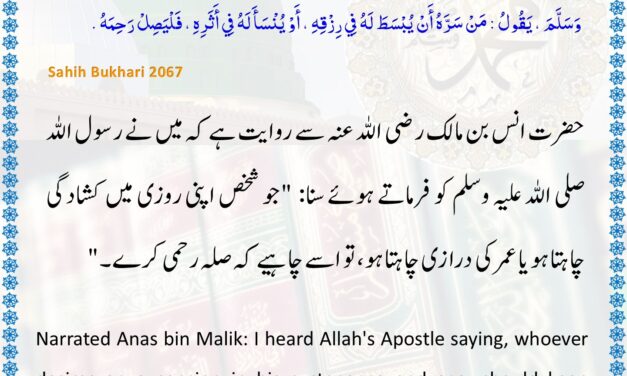 Sahih Bukhari – 2067