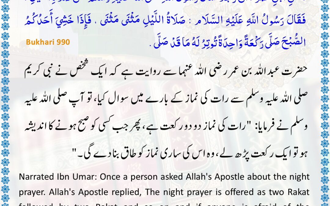 Sahih Bukhari – 990