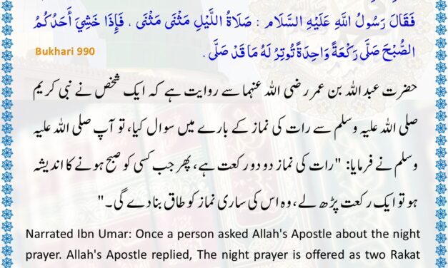 Sahih Bukhari – 990