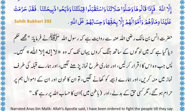Sahih Bukhari – 392