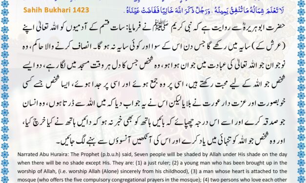 Sahih Bukhari – 1423