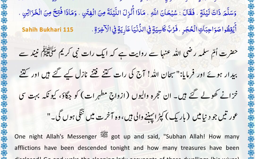 Sahih Bukhari – 115