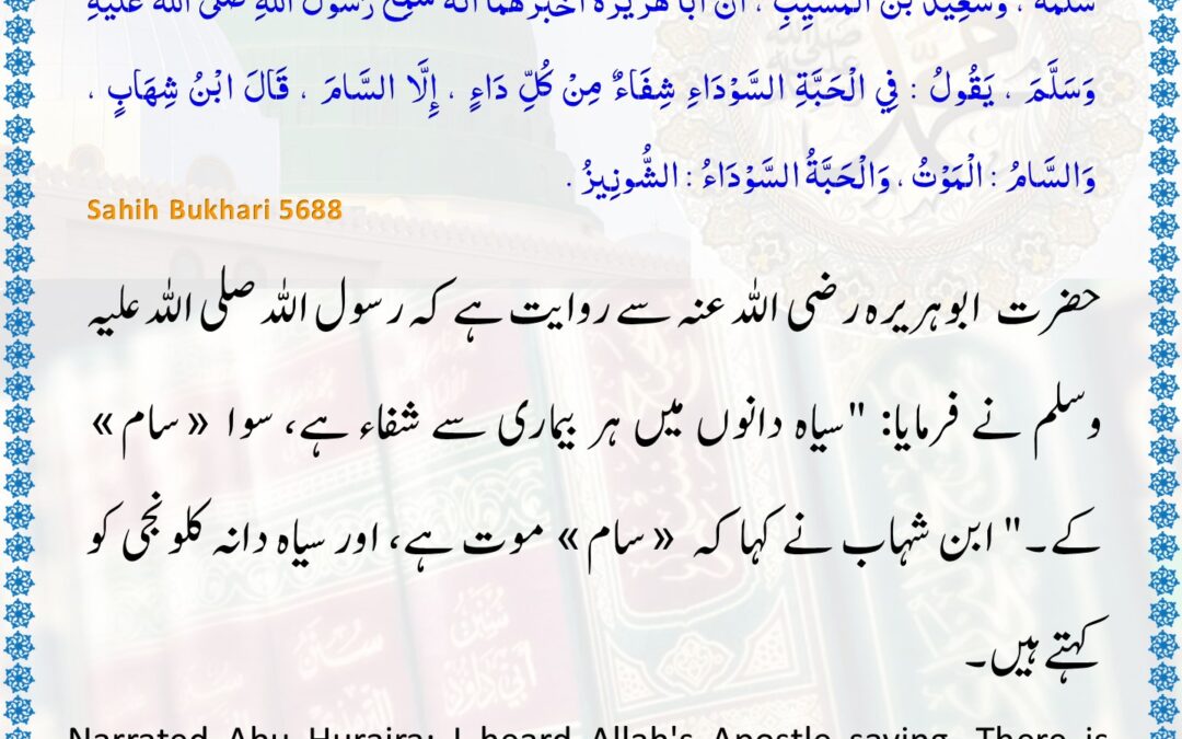 Sahih Bukhari – 5688