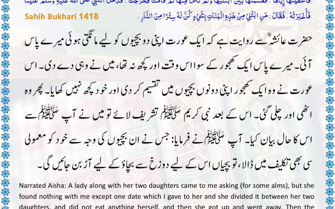 Sahih Bukhari – 1418