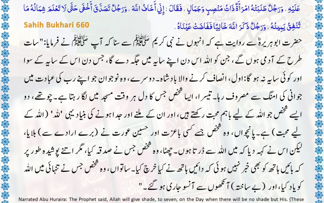 Sahih Bukhari – 660