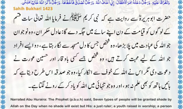 Sahih Bukhari – 1423