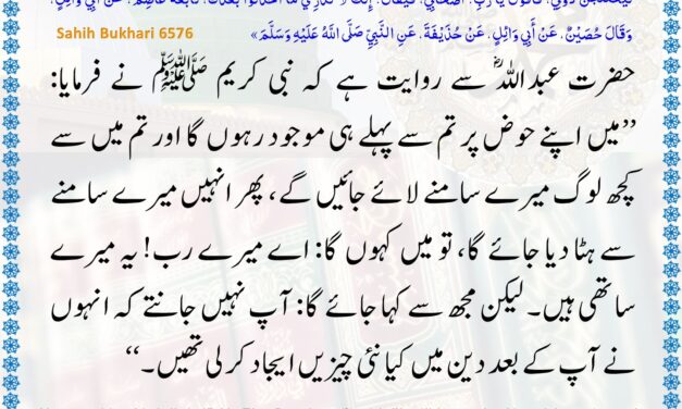 Sahih Bukhari – 6576