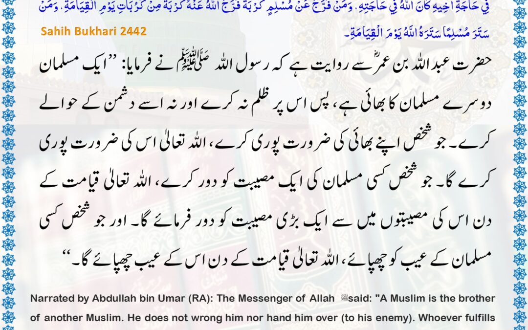 Sahih Bukhari – 2442