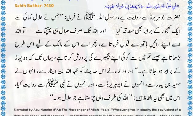 Sahih Bukhari – 7430