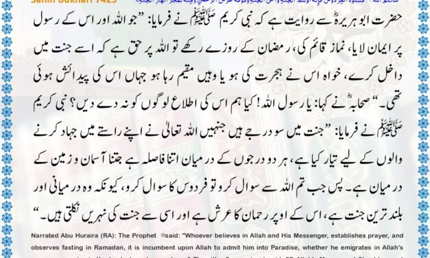 Sahih Bukhari – 7423