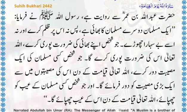Sahih Bukhari – 2442