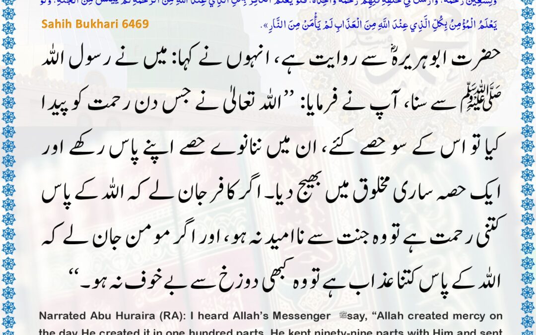 Sahih Bukhari – 6469