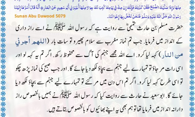 Sunan Abu Dawood – 5079