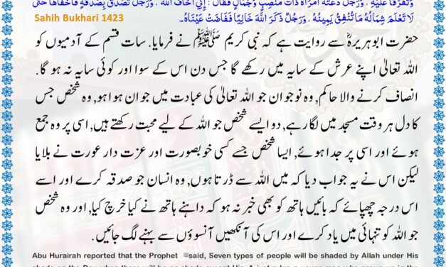 Sahih Bukhari – 1423