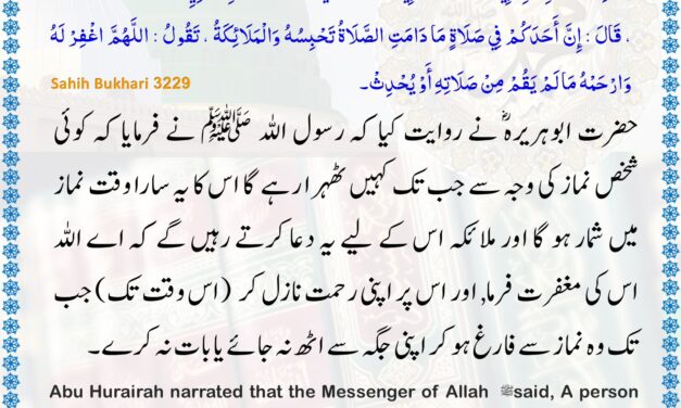 Sahih Bukhari – 3229
