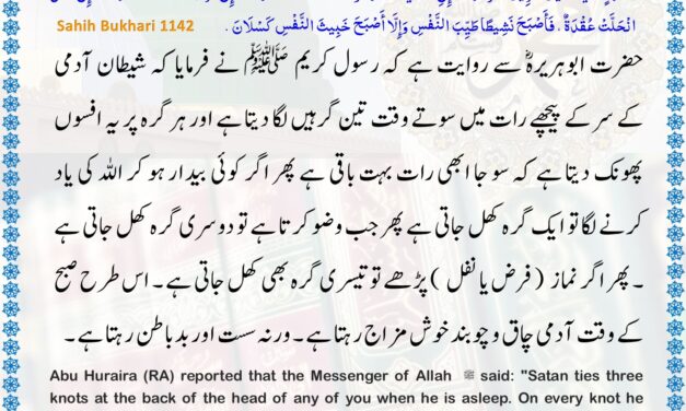 Sahih Bukhari – 1142