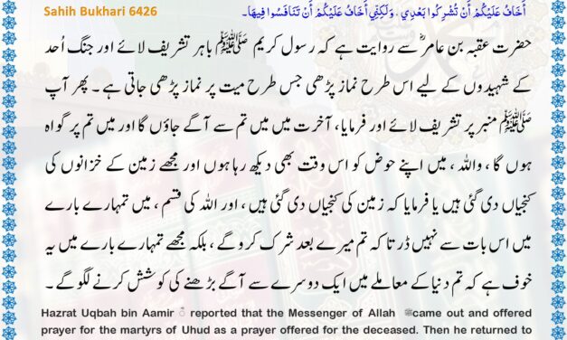 Sahih Bukhari – 6426