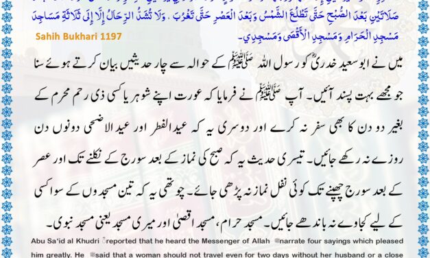 Sahih Bukhari – 1197