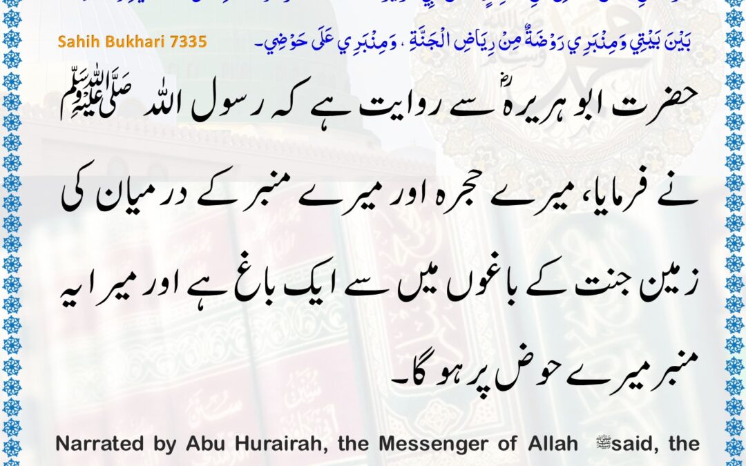 Sahih Bukhari – 7335