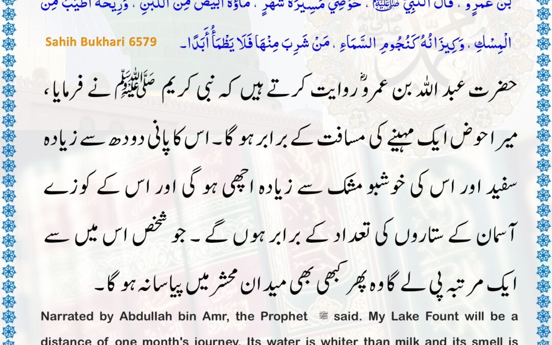 Sahih Bukhari – 6579