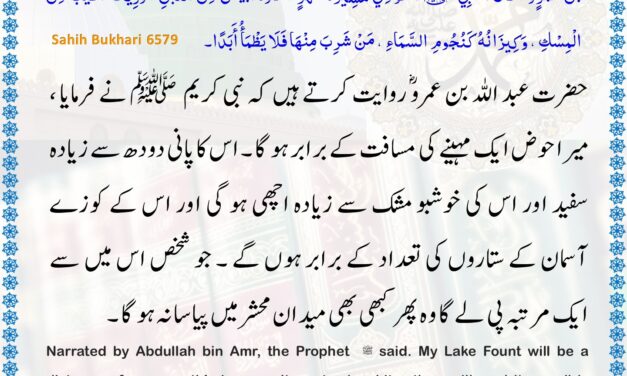 Sahih Bukhari – 6579