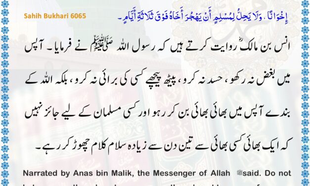 Sahih Bukhari – 6065
